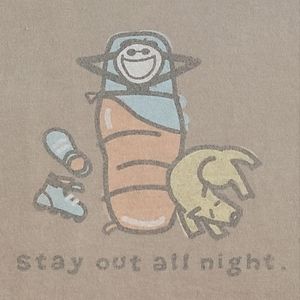 Life is Good long sleeve men's tshirt size L. Brown in color.